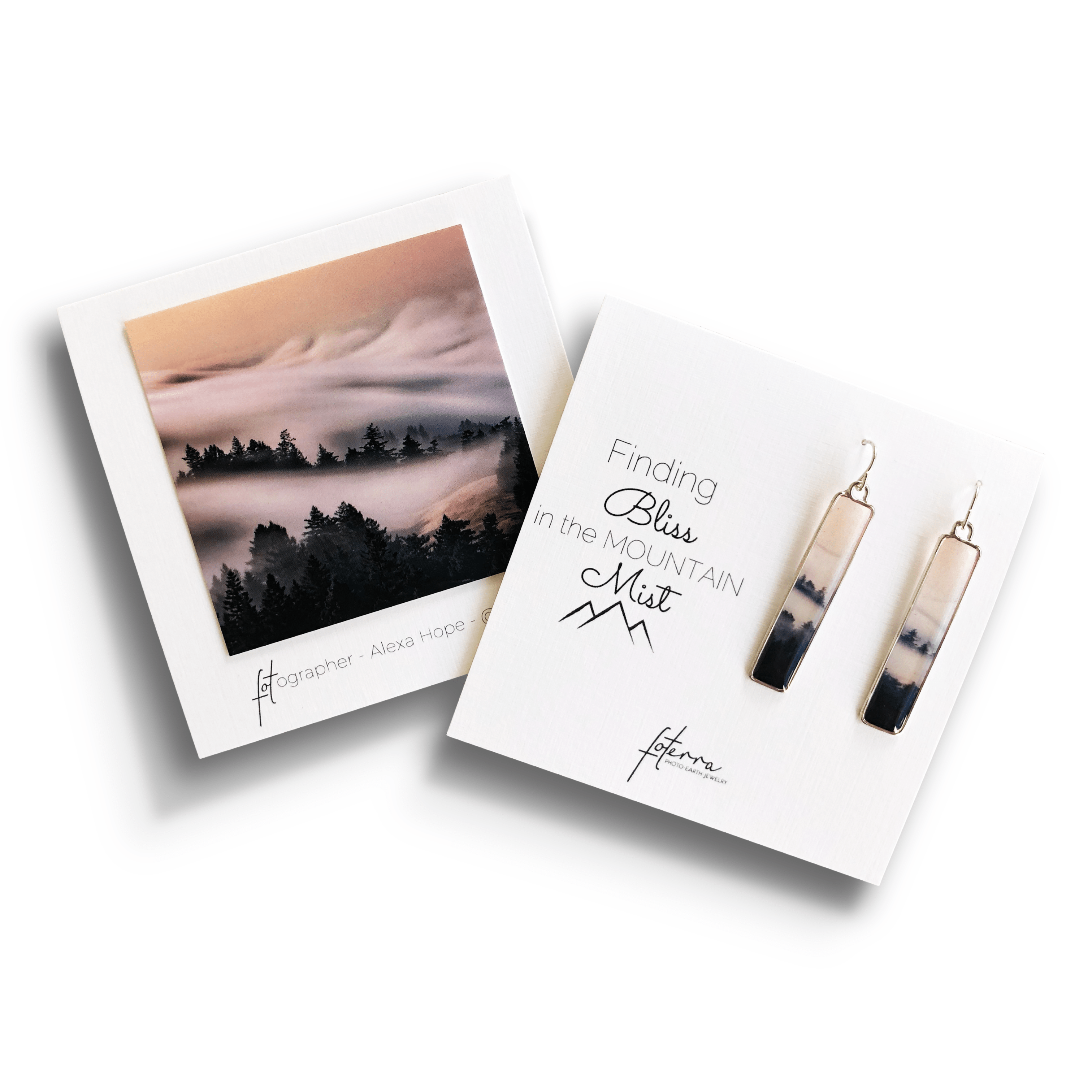 Misty Mountain Earrings by Alexa Hope