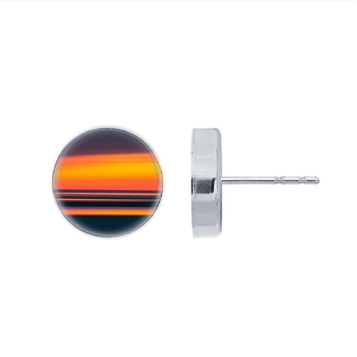 Fiery New England Sunset Earrings by Allie Richards