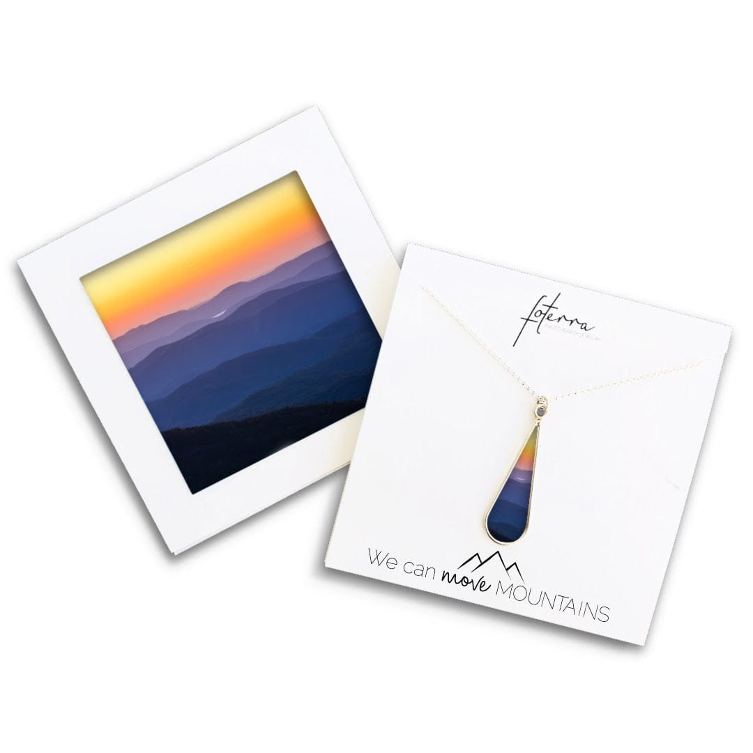 Blueridge Mountain Sunset Necklace by Allie Richards