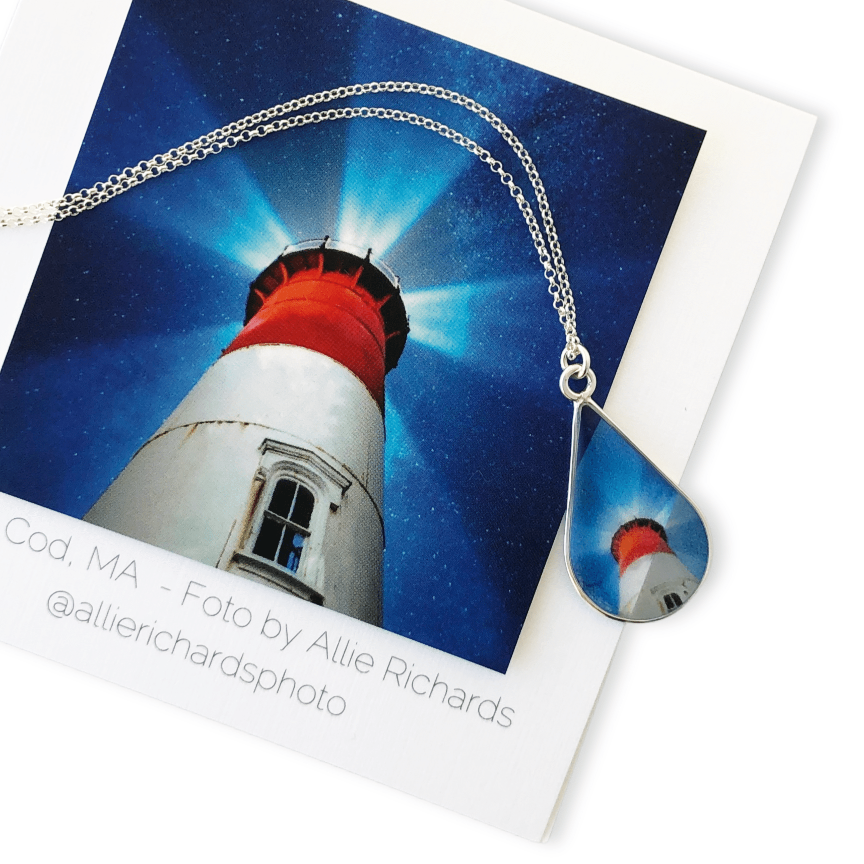 Cape Cod Lighthouse Necklace by Allie Richards