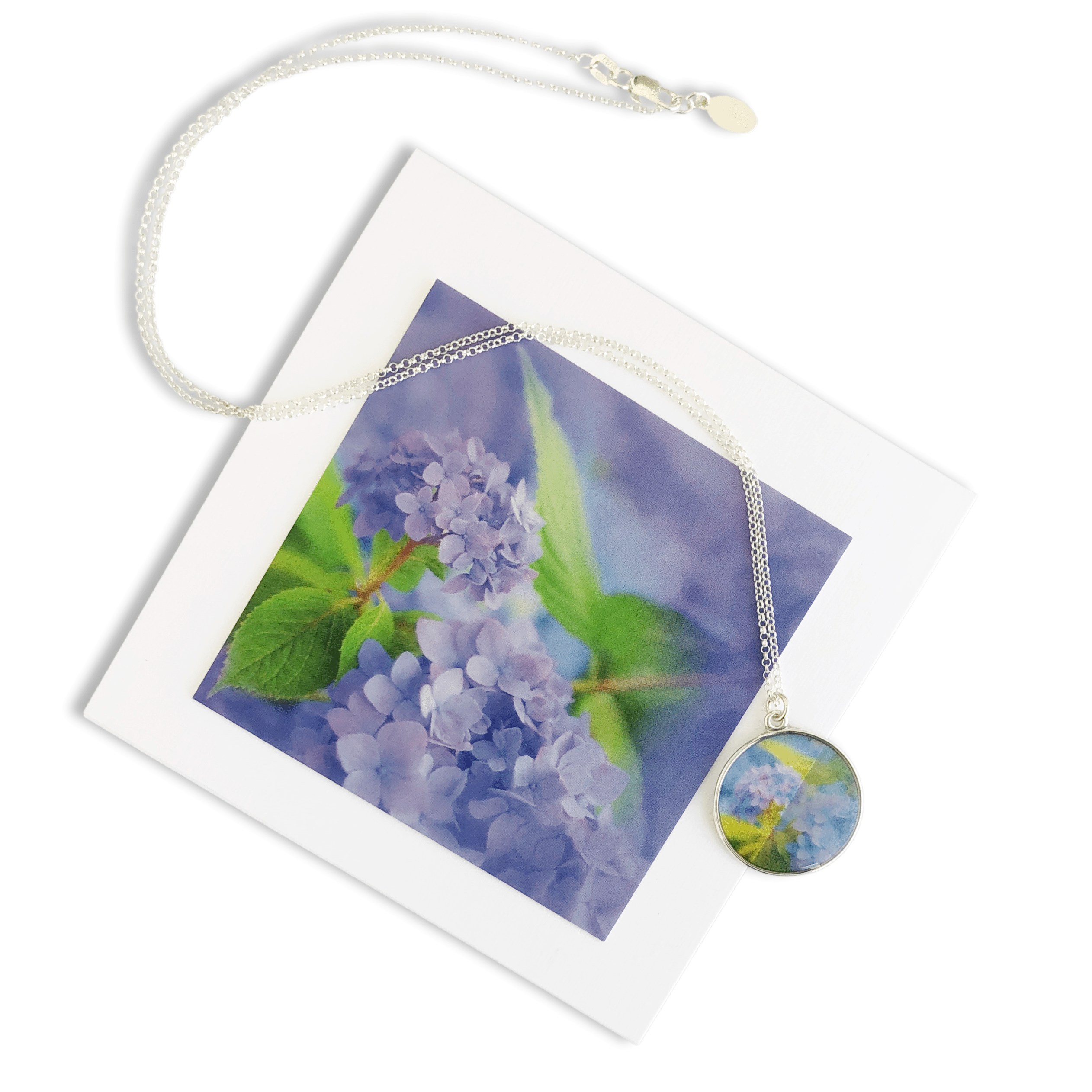 Hydrangea Floral Necklace by Betty Wiley