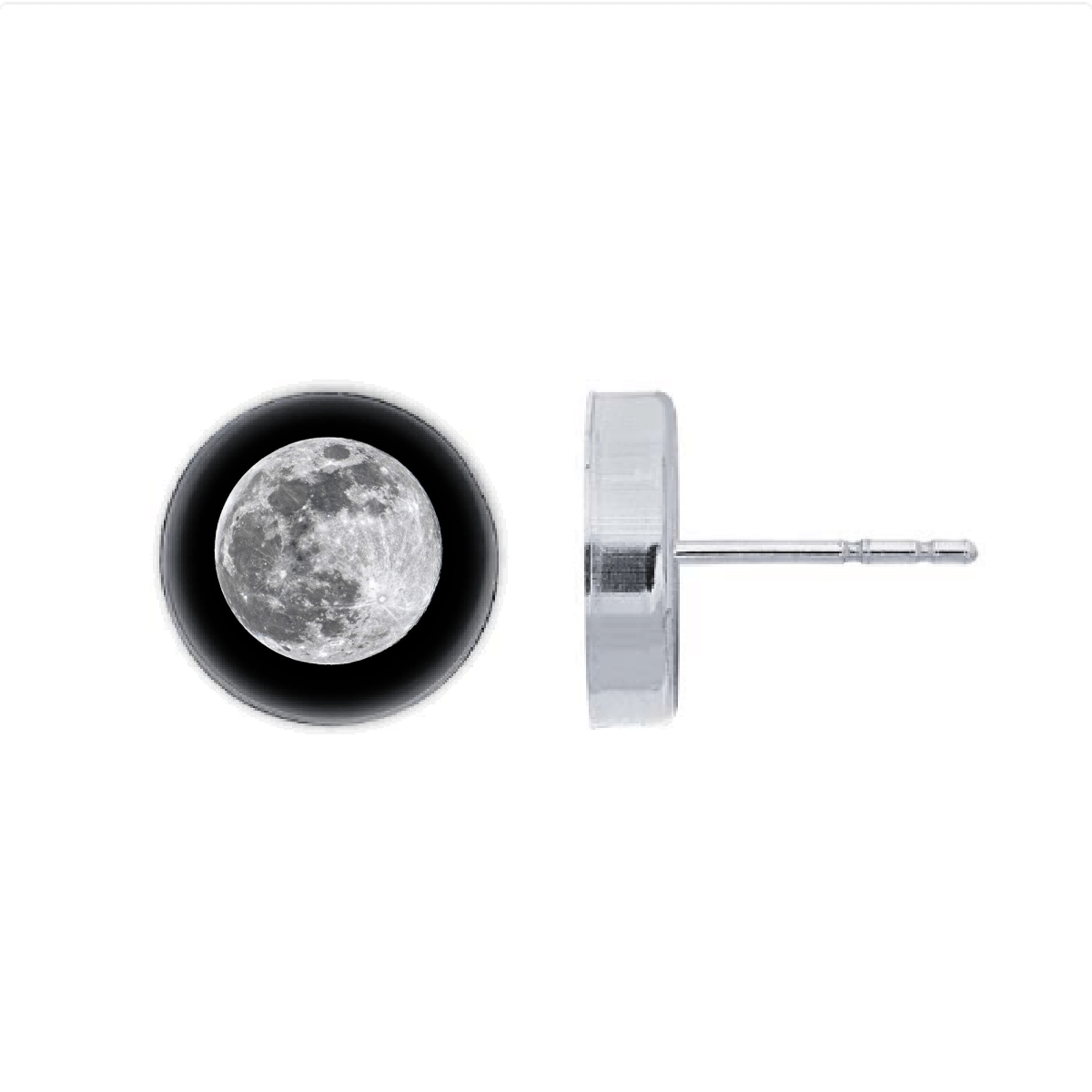 Full Moon Post Earrings by Carissa Photopoulos