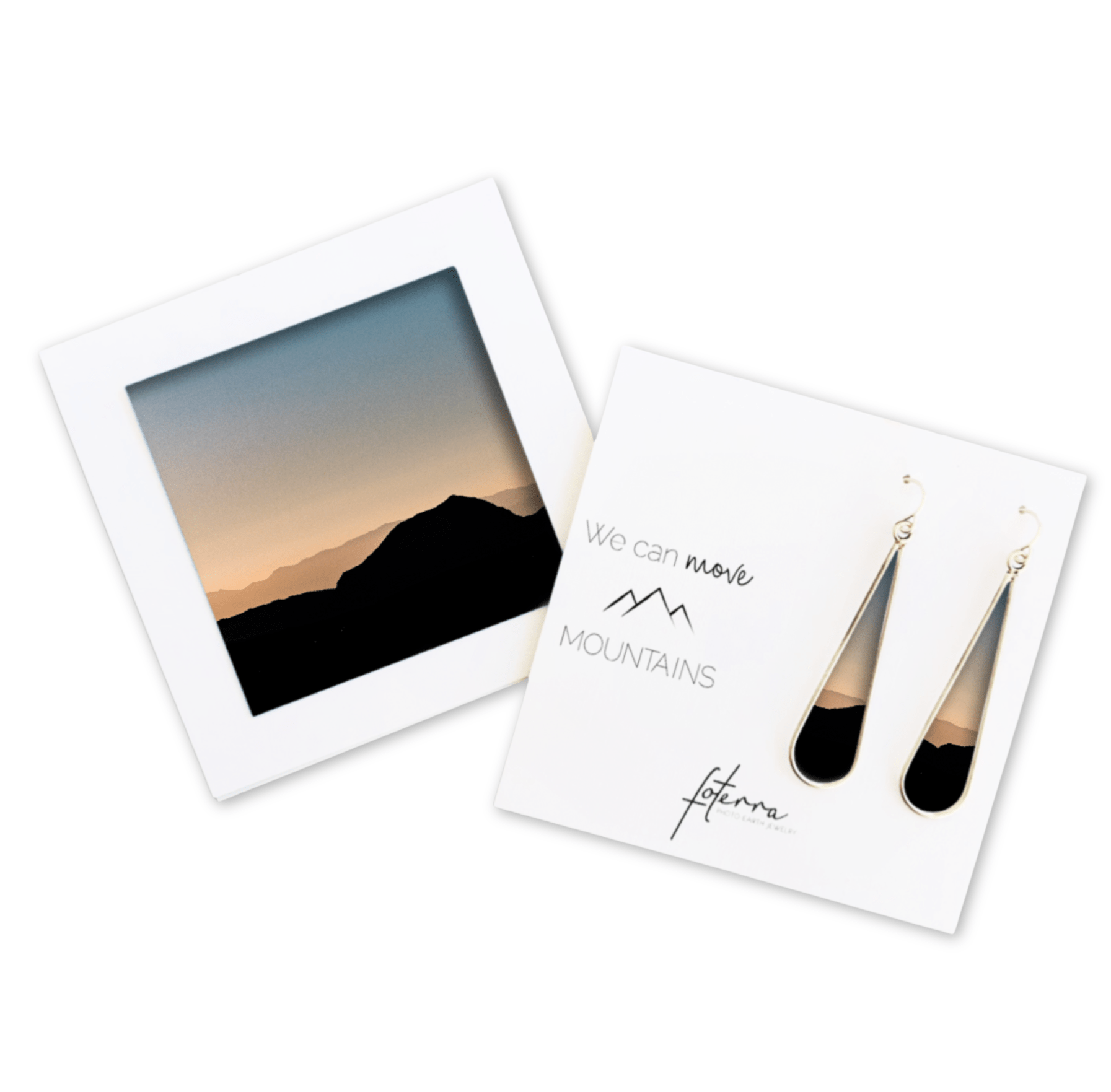 Mountain Sunset Earrings by Carissa Photopoulos