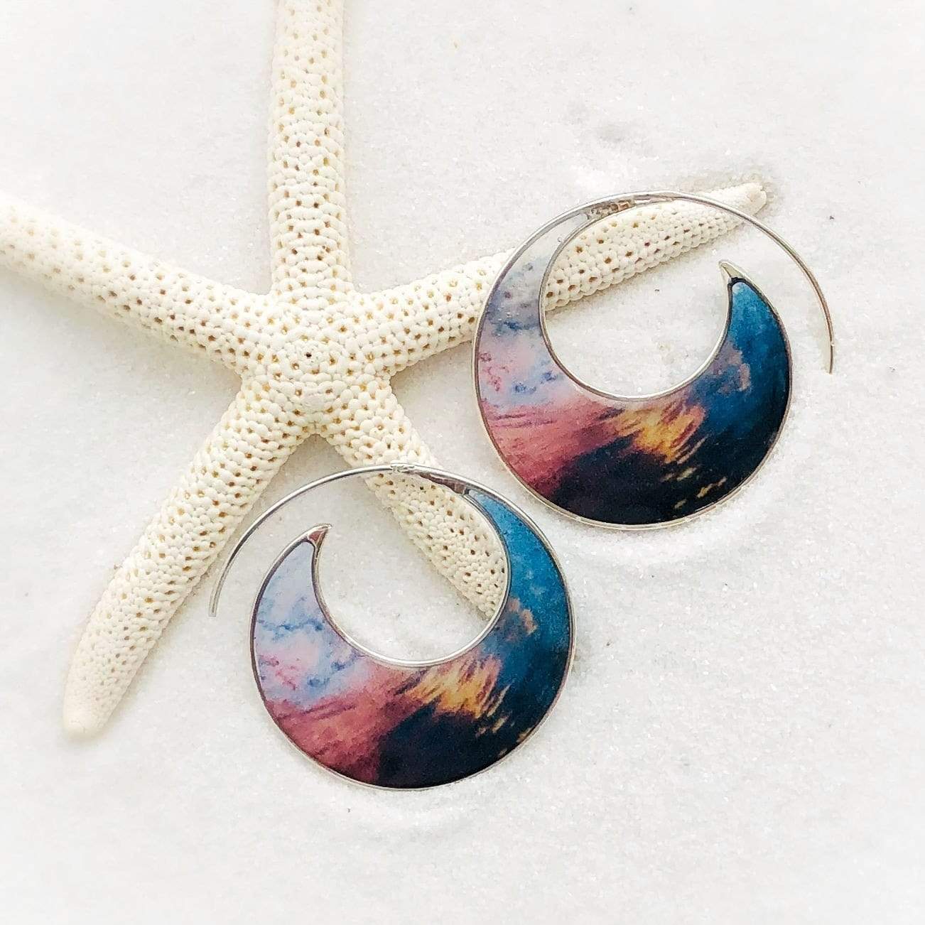 Hawaiian Wave Earrings by Connor Trimble