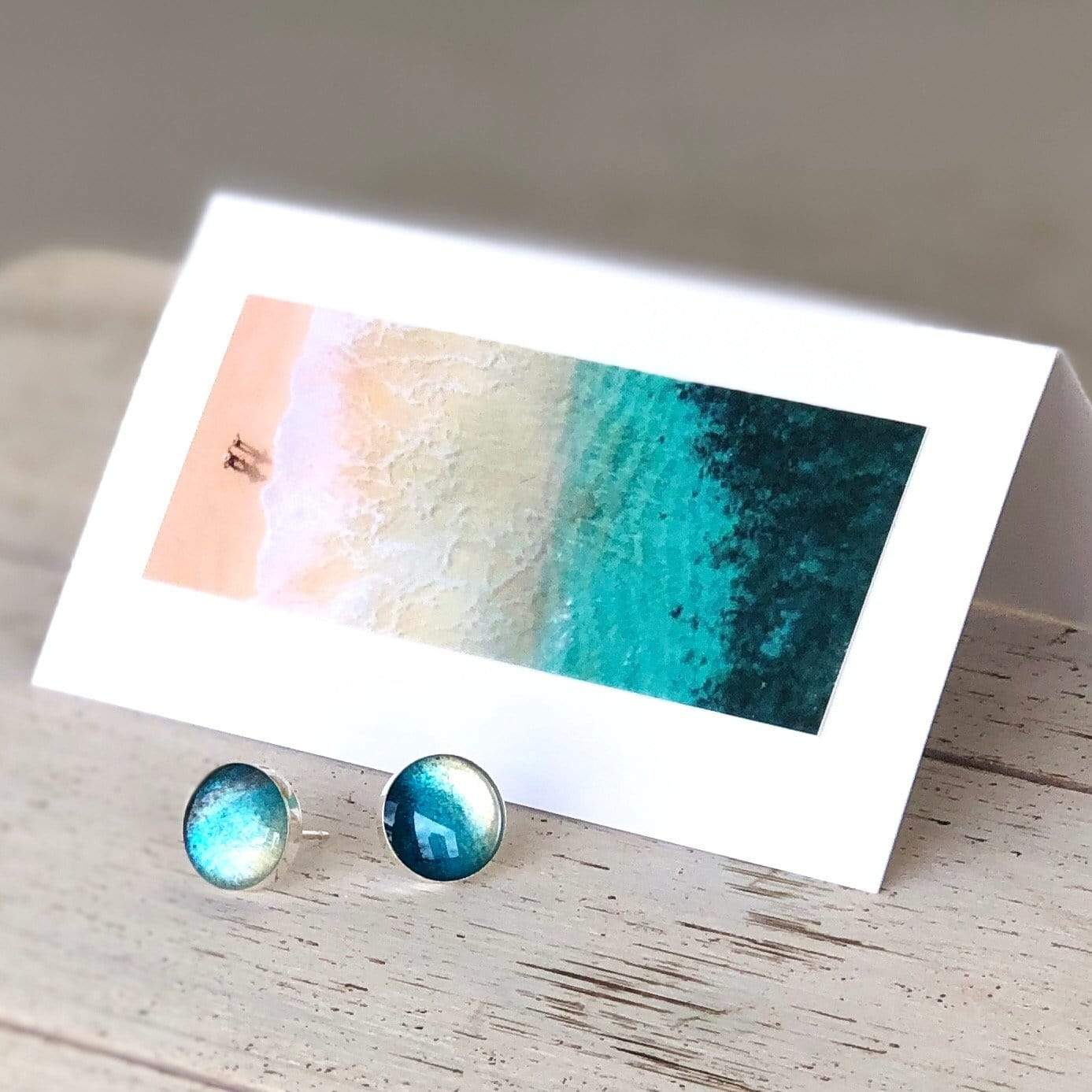 Hawaiian Ocean Earrings by Connor Trimble