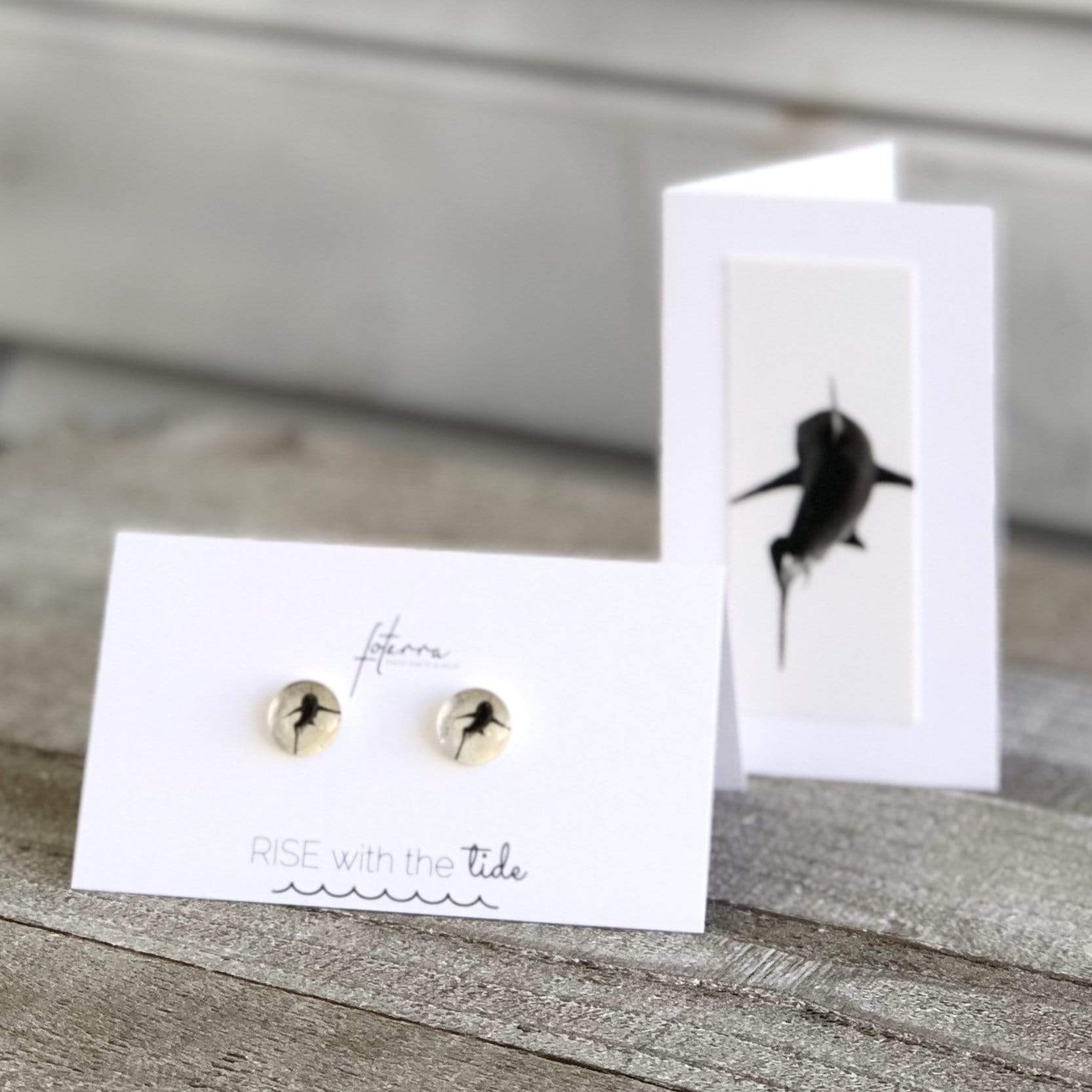 Shark Earrings by John Baran