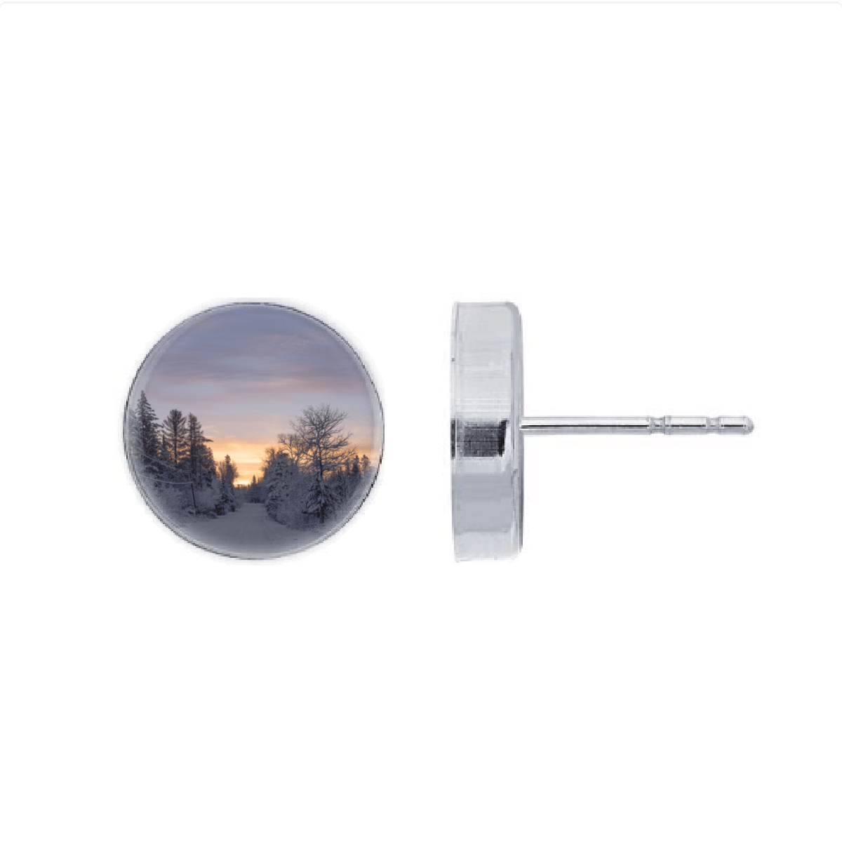 Maine Winter Earrings by Heather Mladek