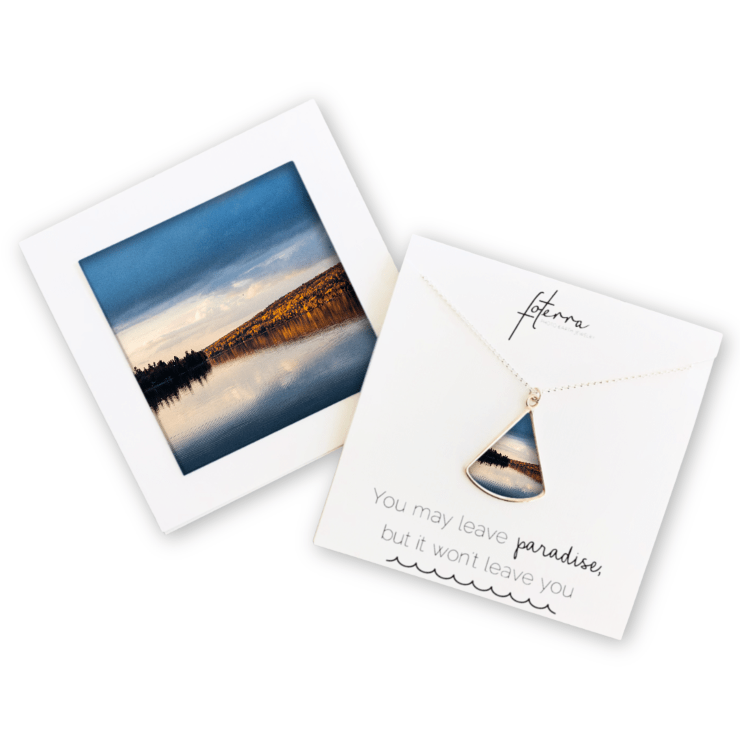 Maine Lake Necklace by Heather Mladek