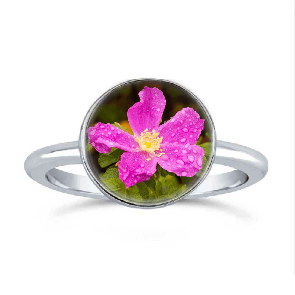 Colorful Floral Ring by Heather Mladek