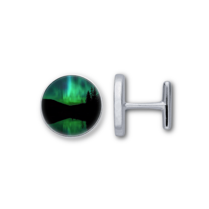 Northern Lights Cuff Links by Jen Grand