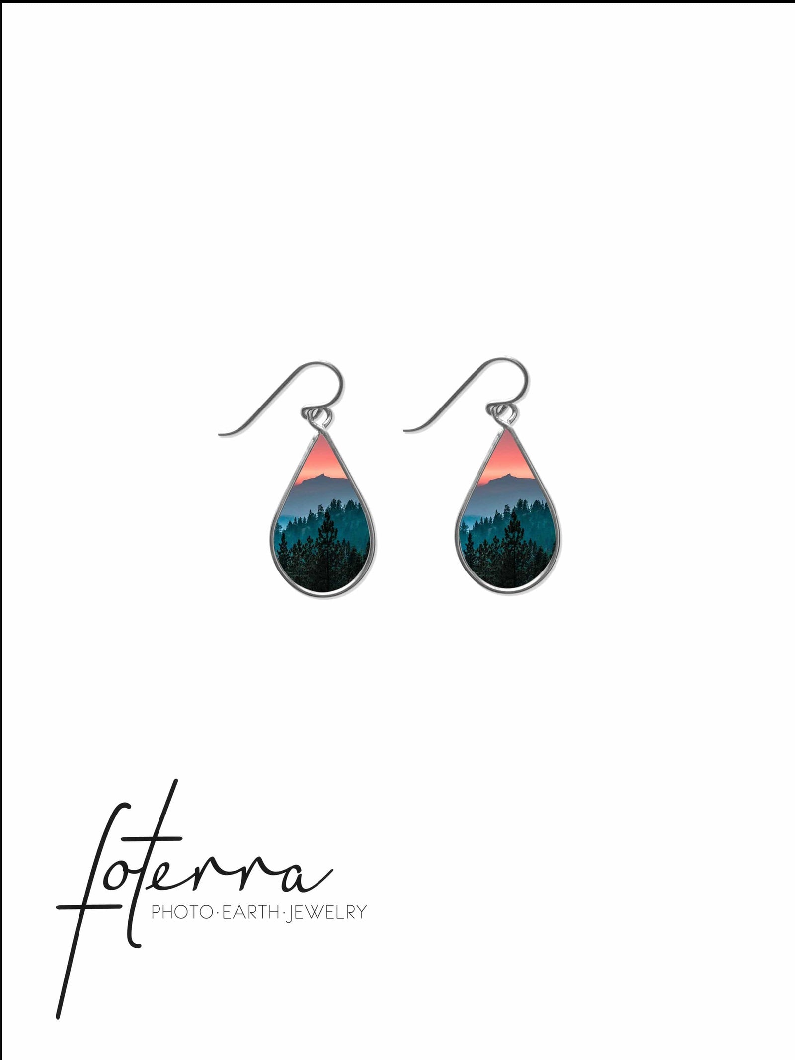 Sierra Mountain Sunset Earrings by Kelli Price