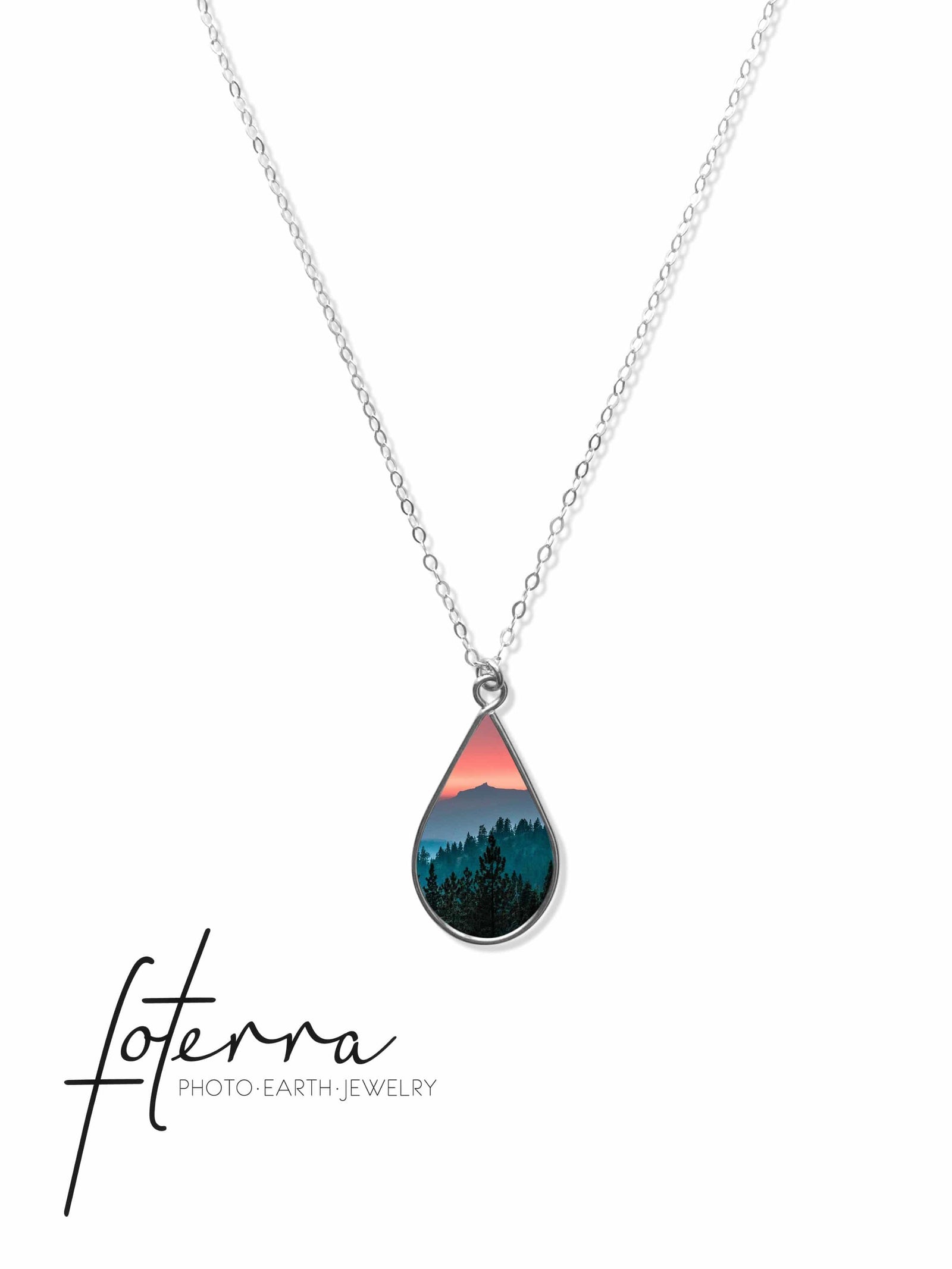 Sierra Mountain Sunset Necklace by Kelli Price