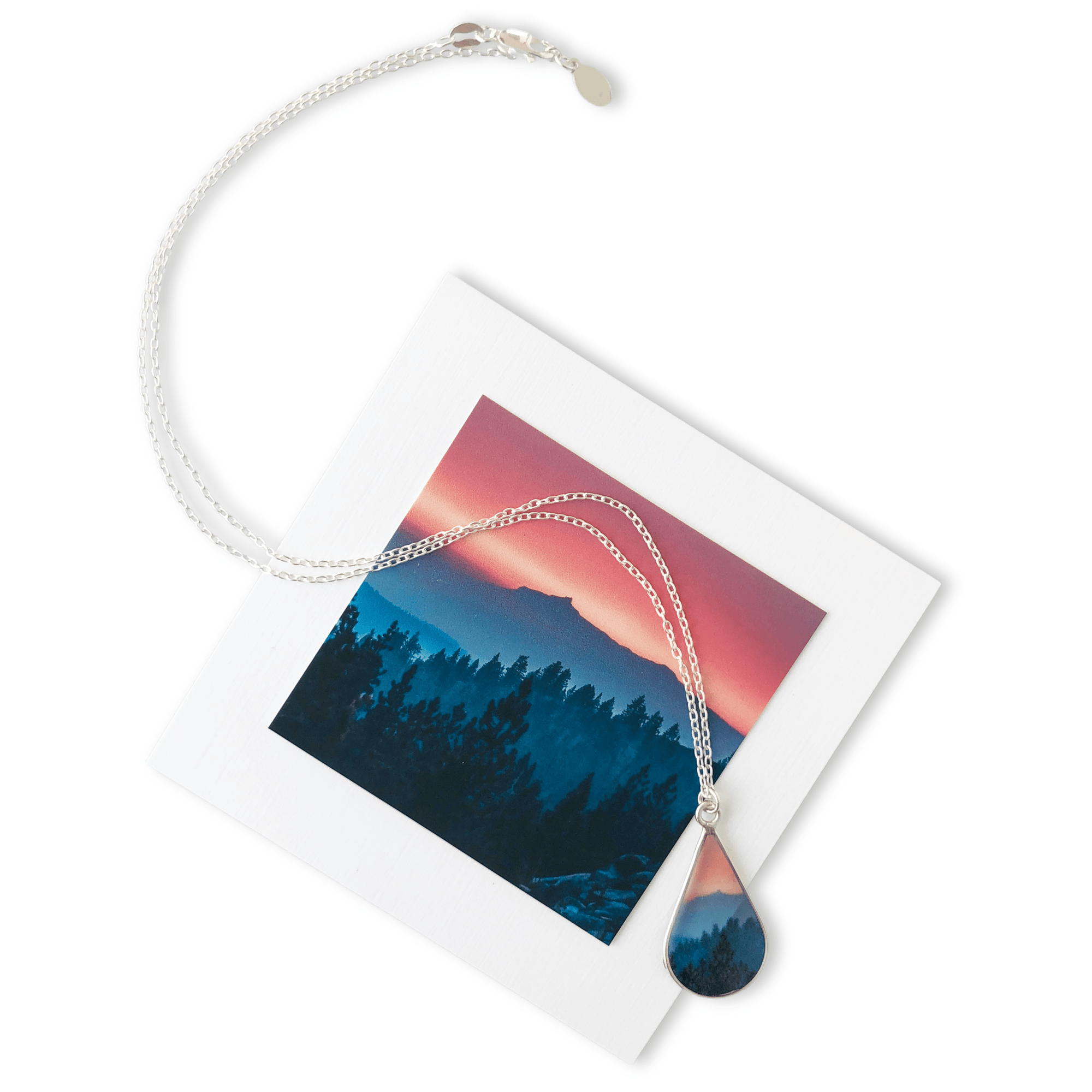 Sierra Mountain Sunset Necklace by Kelli Price