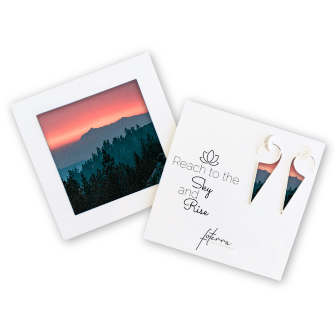 Sierra Mountain Sunset Earrings by Kelli Price