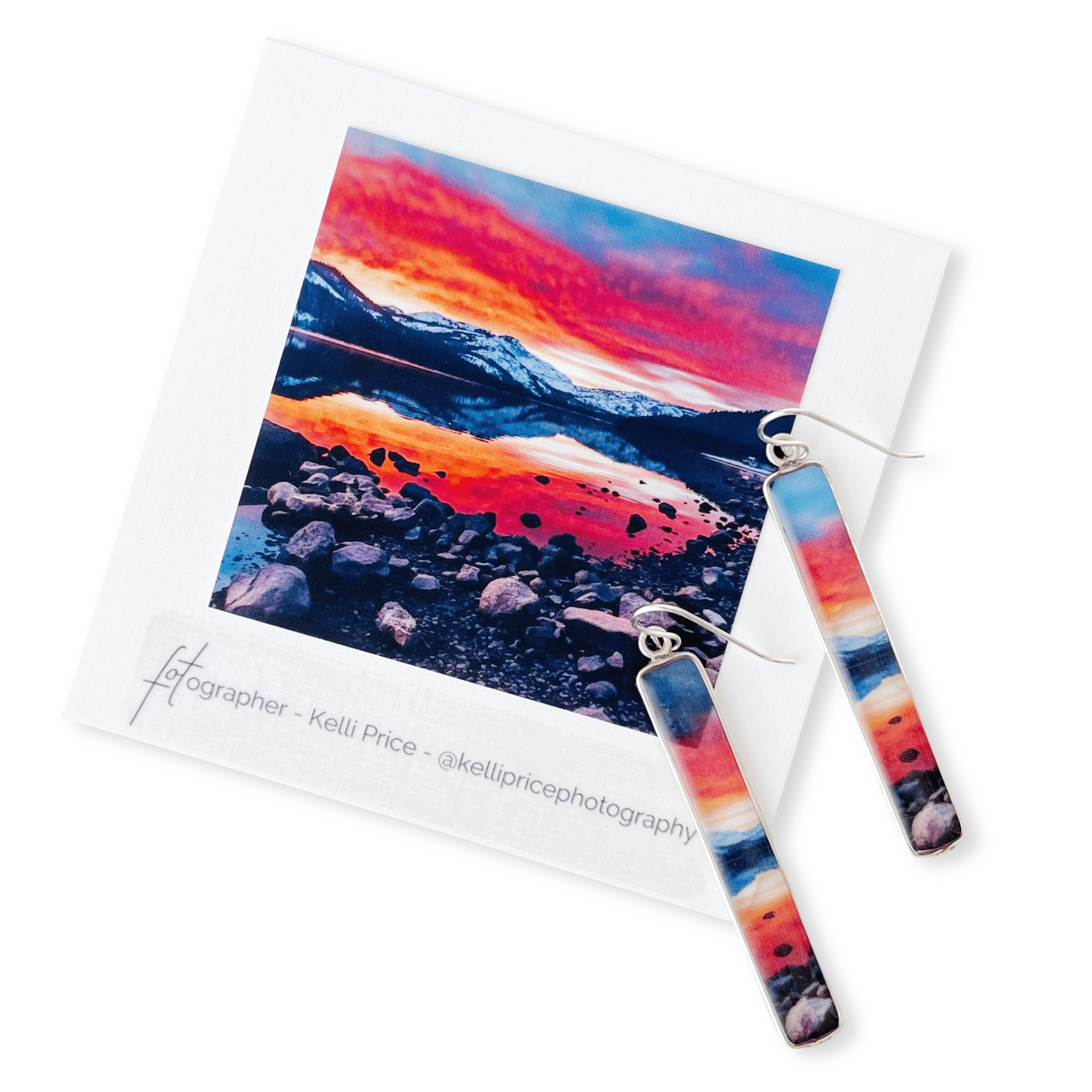 Lake Tahoe Sunset Earrings by Kelli Price