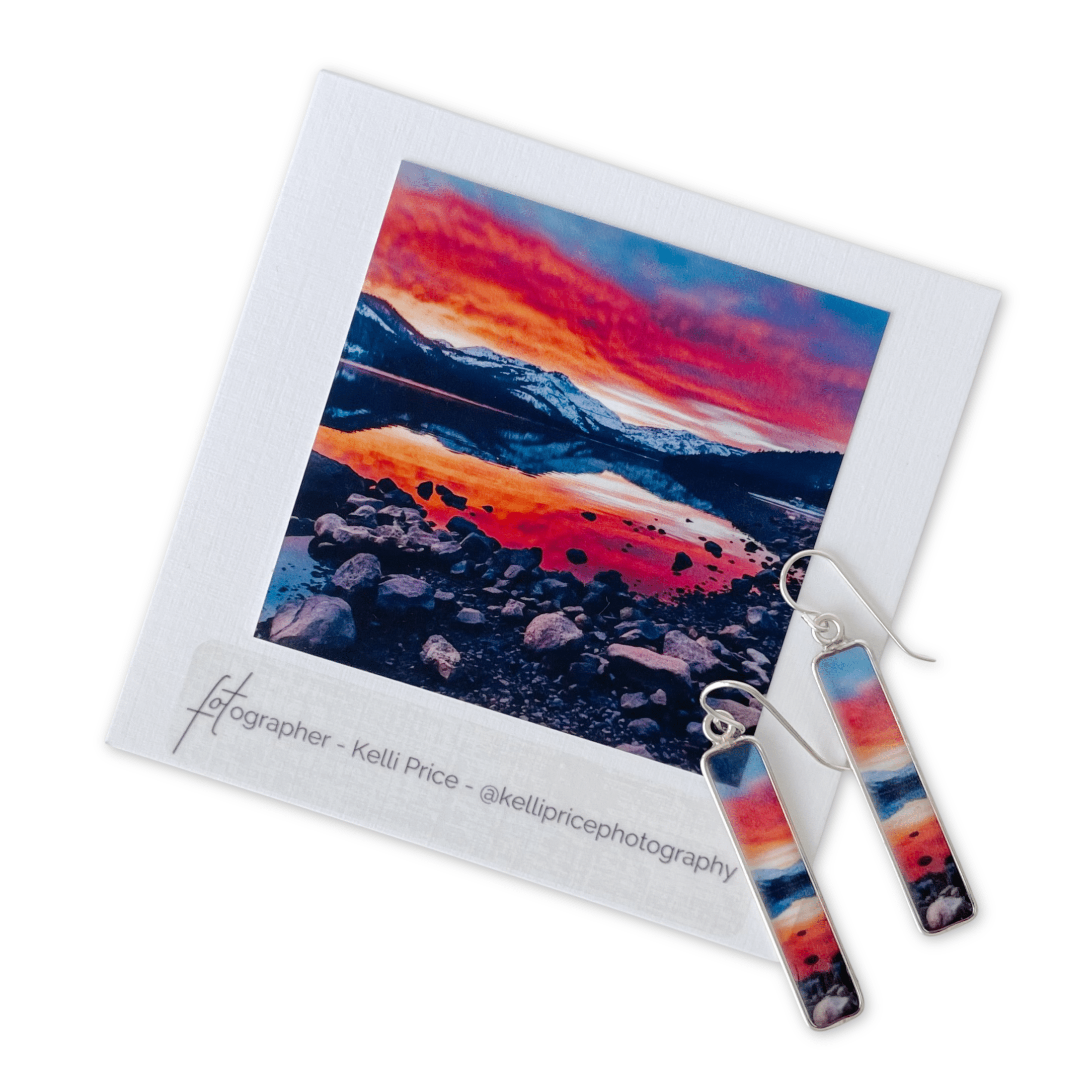 Lake Tahoe Sunset Earrings by Kelli Price