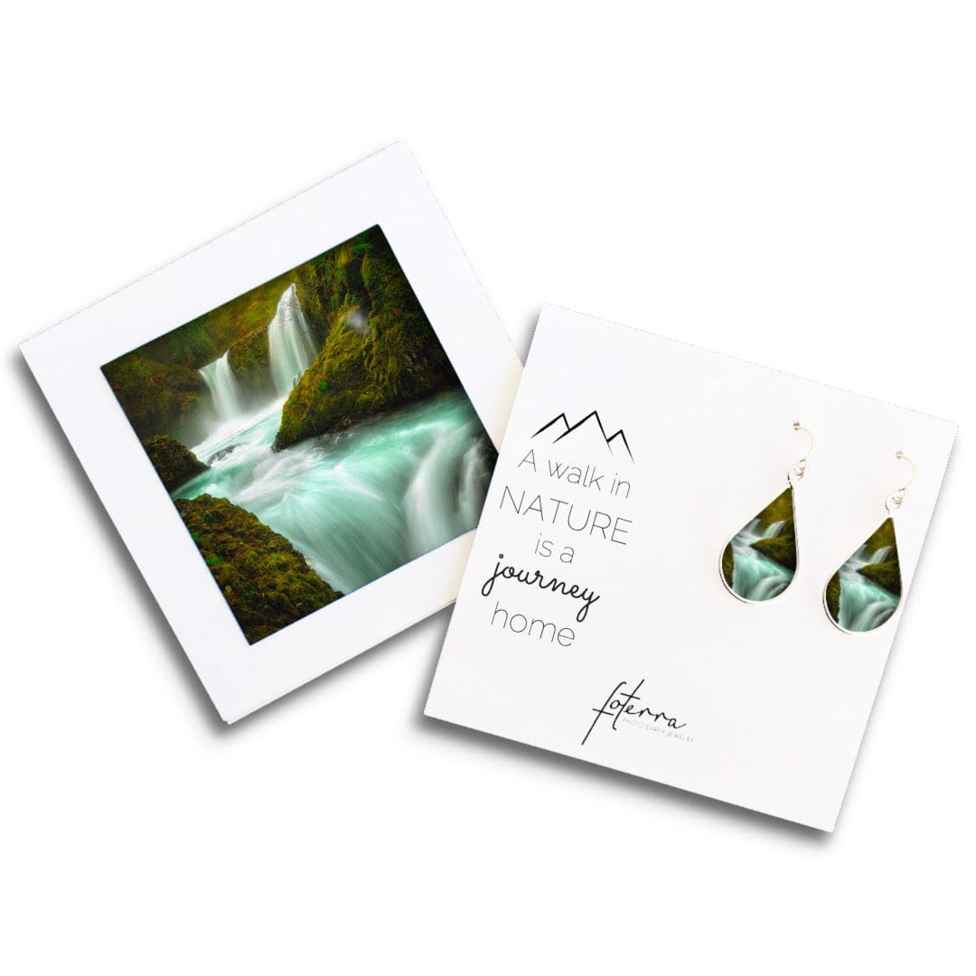 Washington Waterfall Earrings by Frank Silva