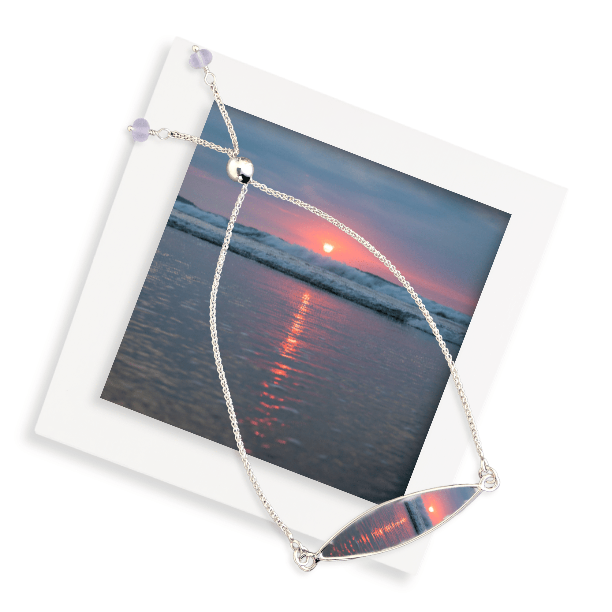 Coastal Maine Sunset Surf Bracelet by Kerry Daly