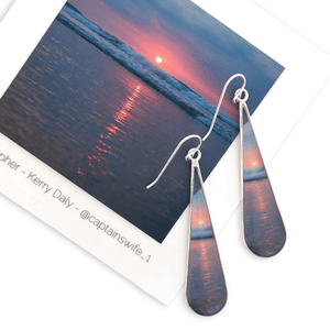 Coastal Maine Sunset Earrings by Kerry Daly