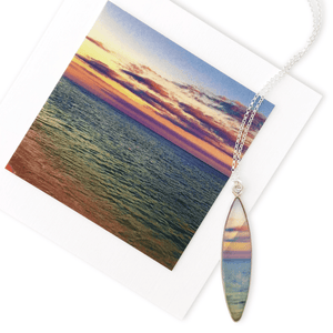 Oahu Sunset Surf Necklace by Foterra Jewelry