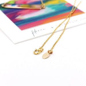 Sunset Hues by Lauren Roth Bar Necklace