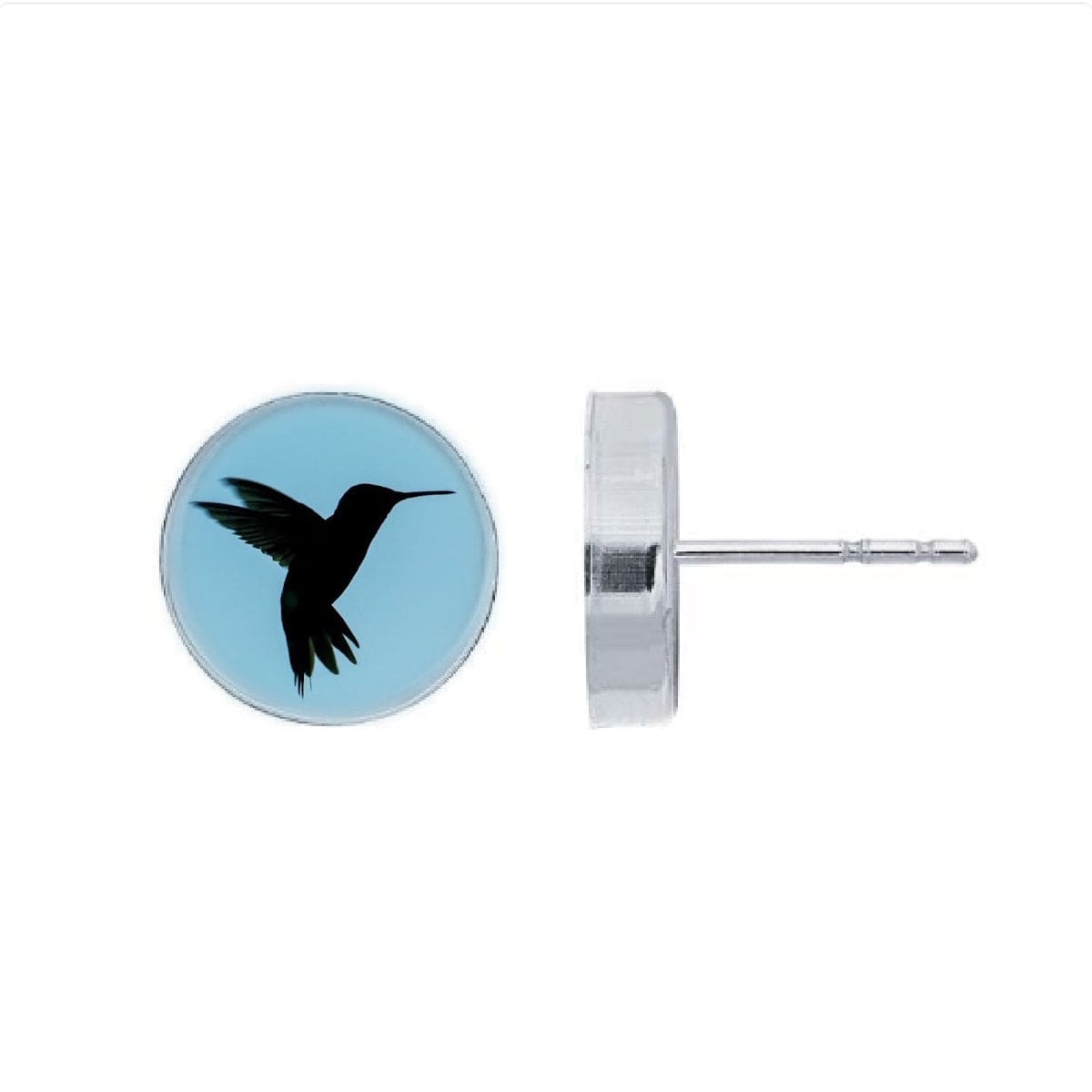 Hummingbird Post Earrings by Roxanne Collins