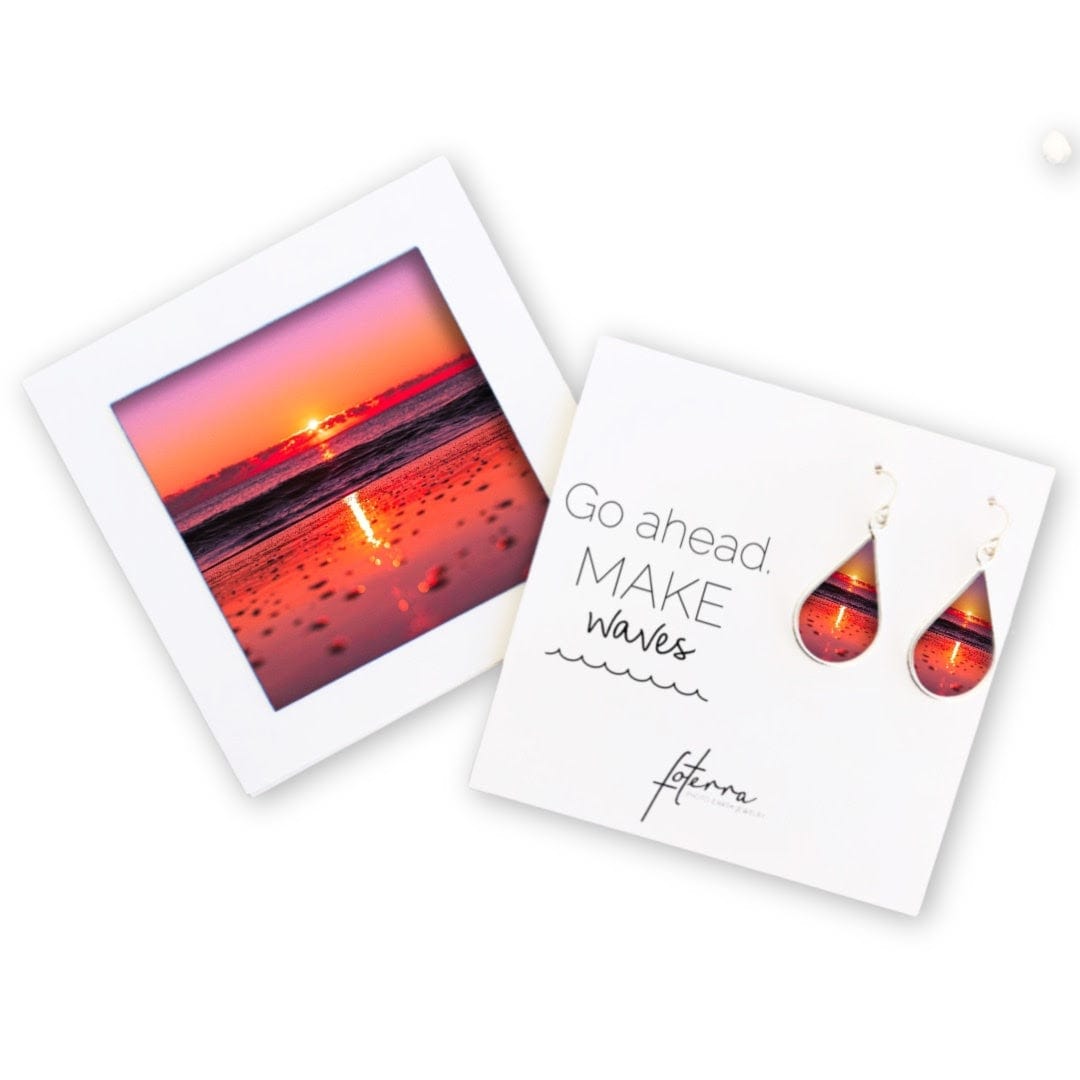 Ocean Sunset Earrings by Roxanne Collins