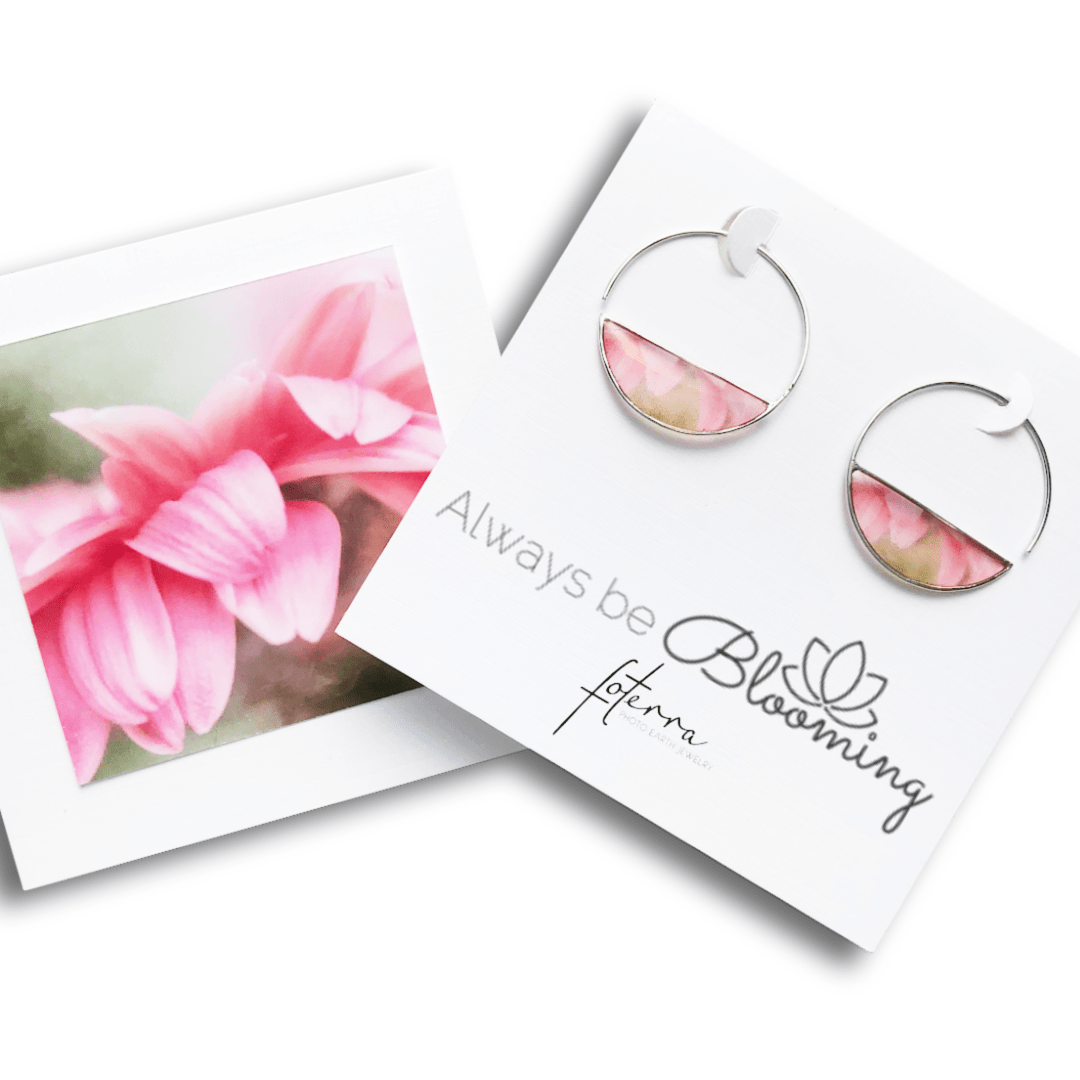 Pink Floral Earrings by Tiffany Briley | A Quest For Light