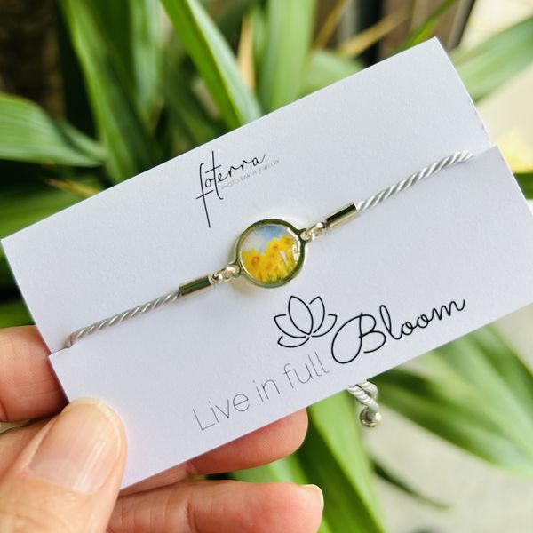 Birth Flower Bracelet - March - Daffodil - Sale