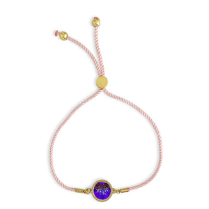 Birth Flower Bracelet - February - Iris