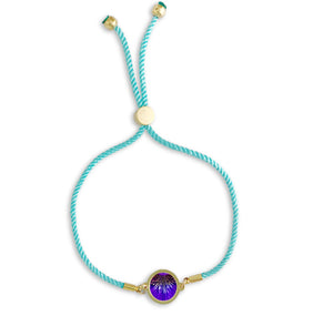 Birth Flower Bracelet - February - Iris