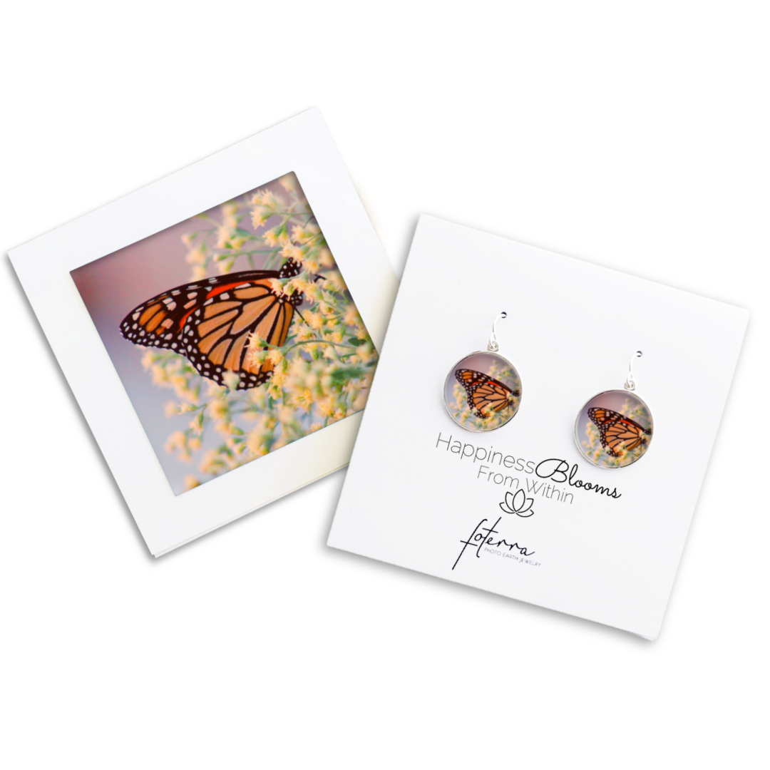 Monarch Butterfly Earrings by Lindsey Marshall