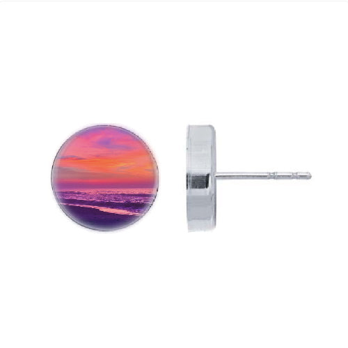 Rosy Sunrise Post Earrings