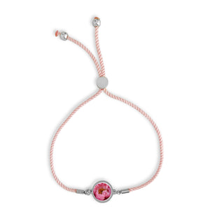 Birth Flower Bracelet - November - Peony