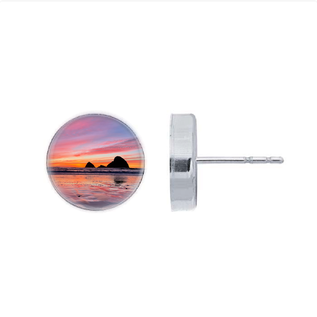 Oceanside Oregon Post Earrings