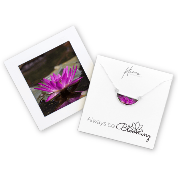 water lily flower necklace Water Lily Necklace