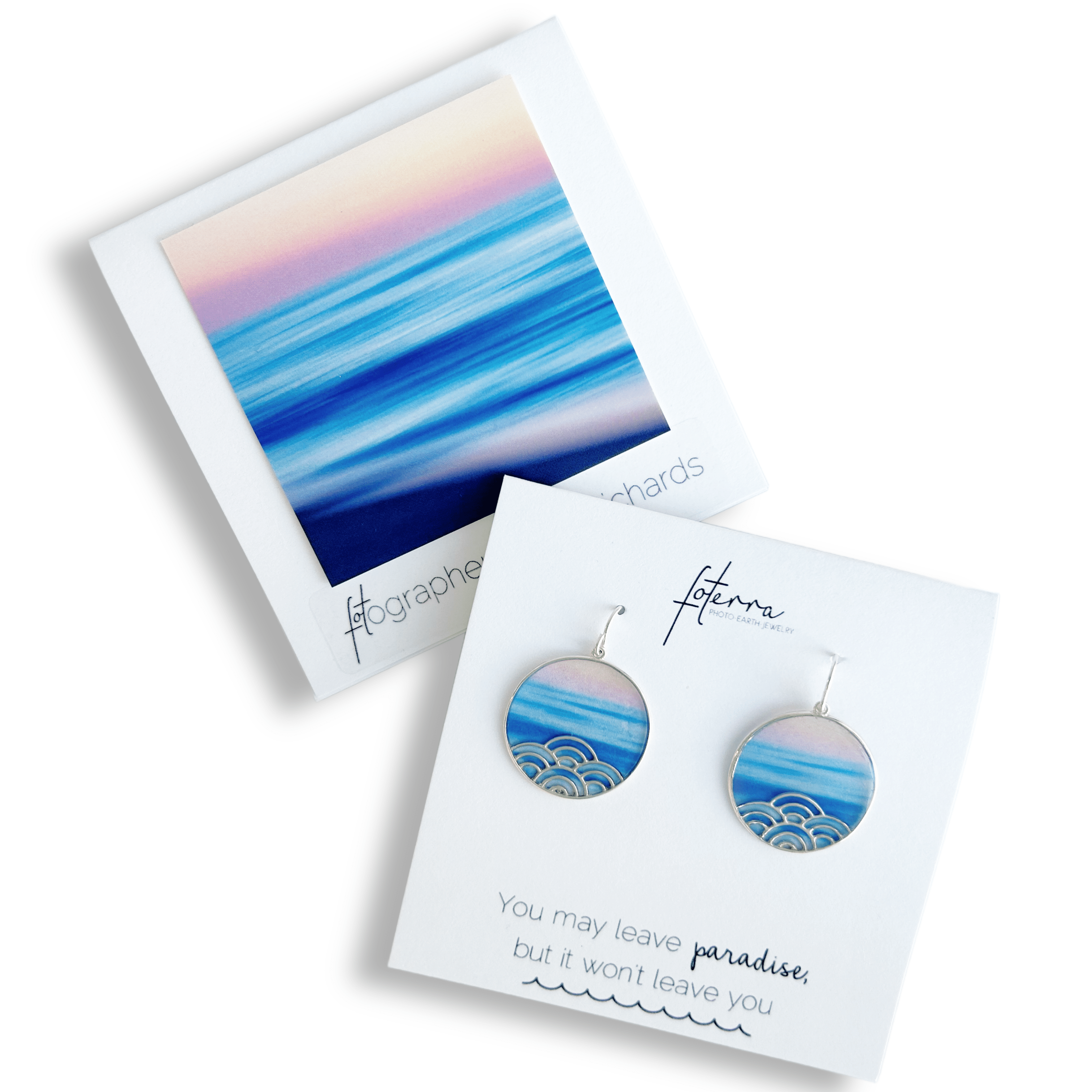 Abstract Wave Sterling Silver Wave Earrings