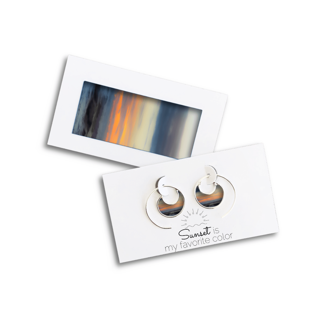 West Side, Oahu Sunset Earrings by Sandra Hueske