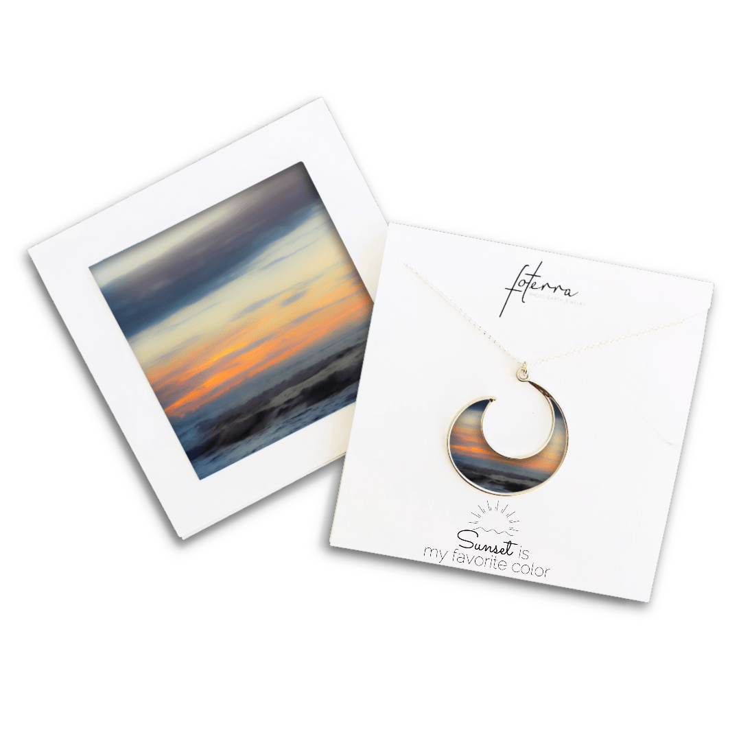 West Side, Oahu Sunset Necklace by Sandra Hueske