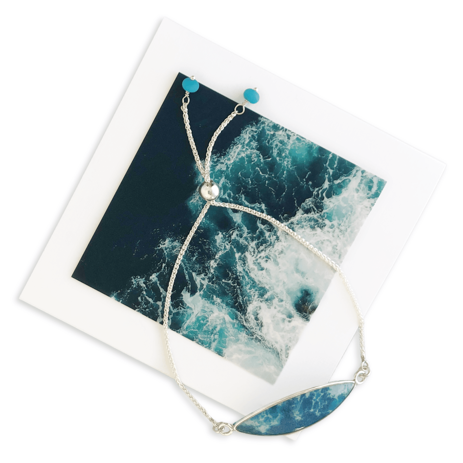 Ocean Waves Surf Bracelet by Allie Richards