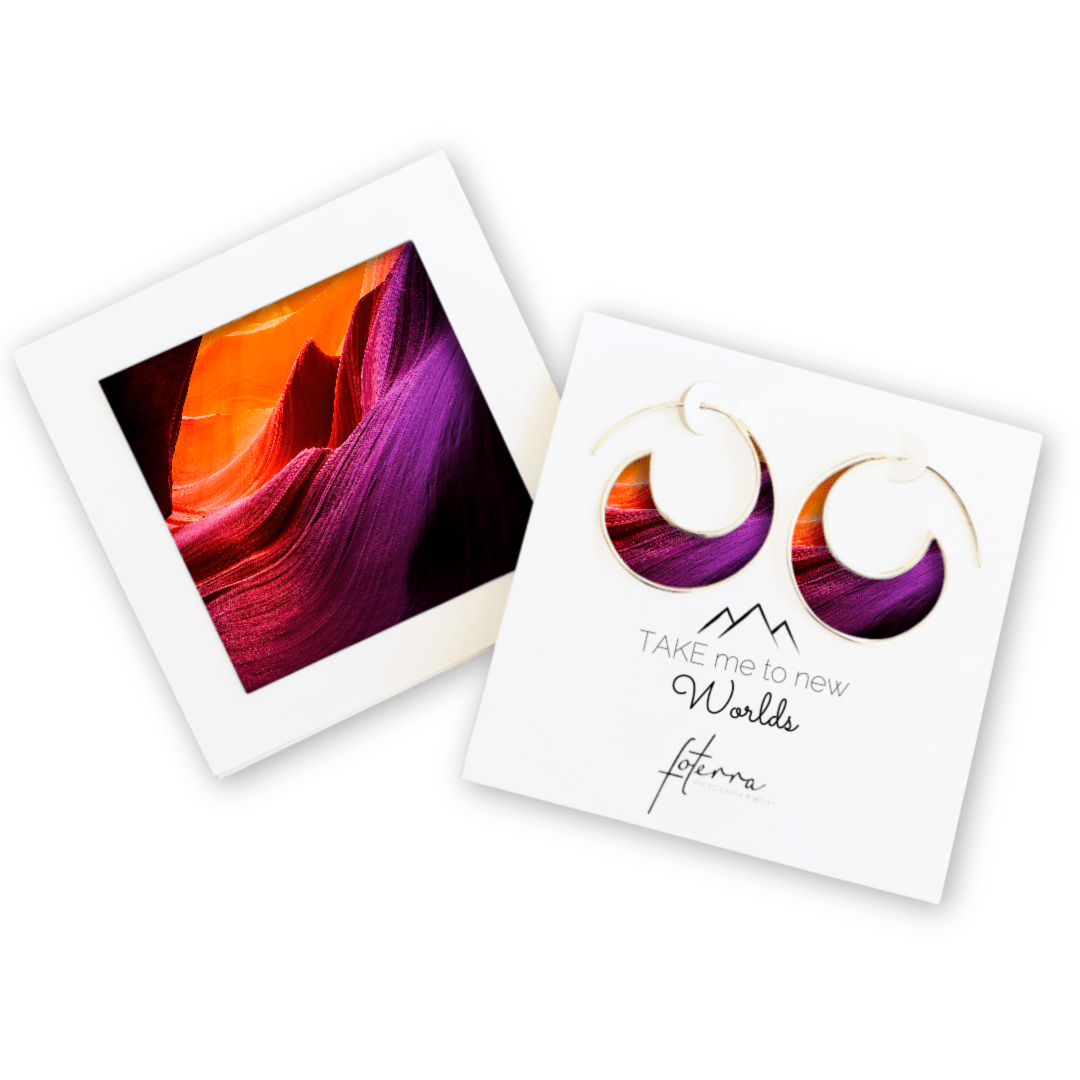 Arizona Sandstone Crescent Earrings by Allie Richards