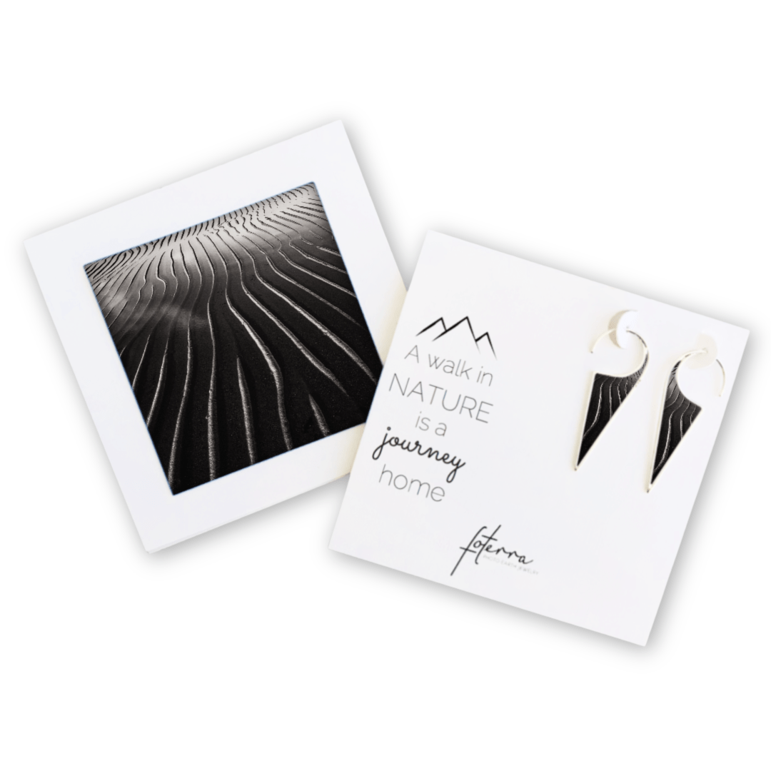 Black Sand Beach Earrings by Allie Richards