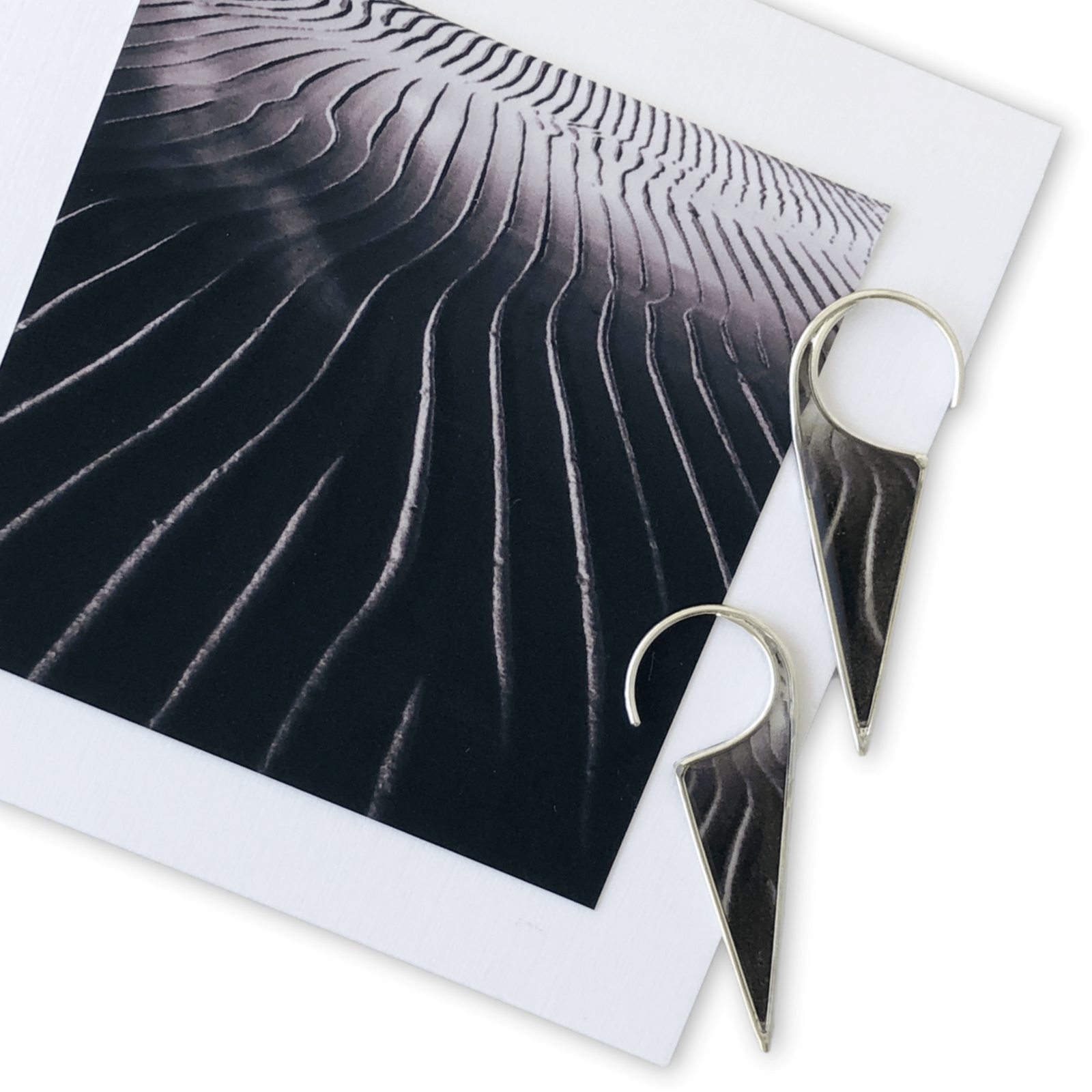 Black Sand Beach Earrings by Allie Richards