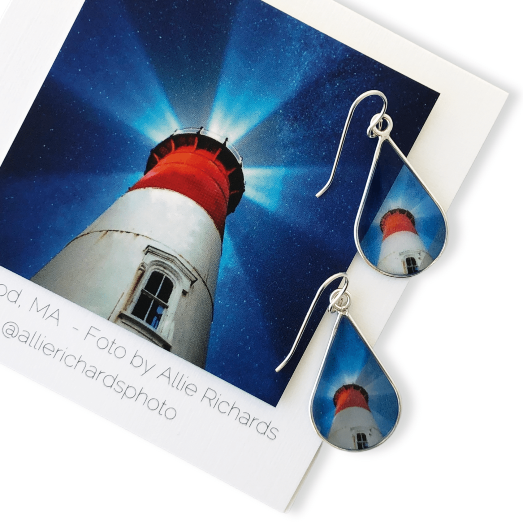 Cape Cod Lighthouse Earrings by Allie Richards