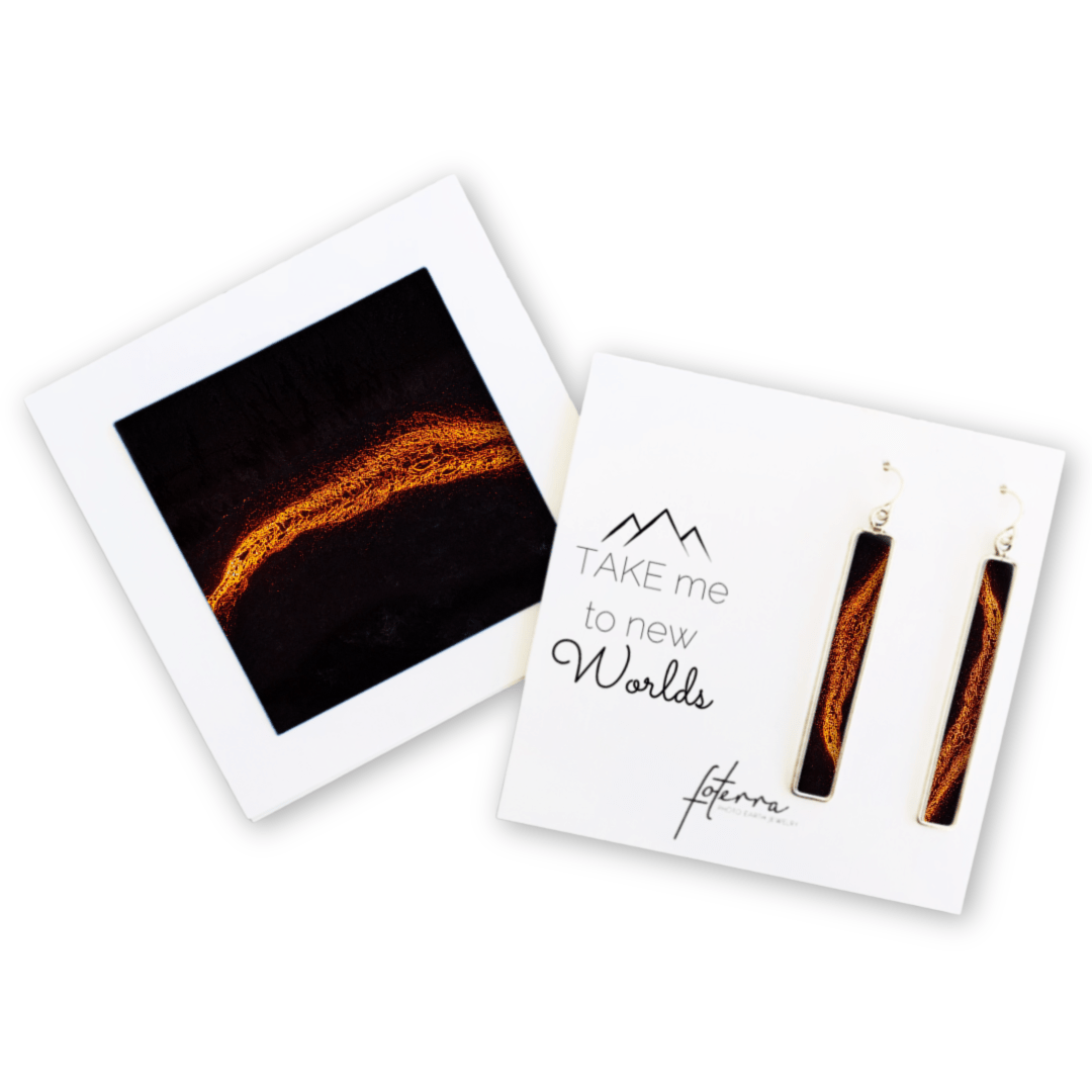 Icelandic Lava Flow Earrings by Allie Richards