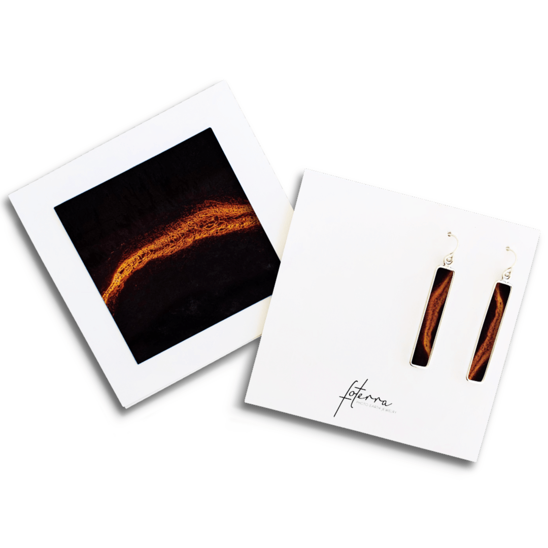 Icelandic Lava Flow Earrings by Allie Richards