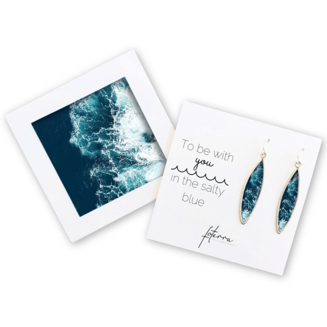 Azores Waves Surf Earrings by Allie Richards