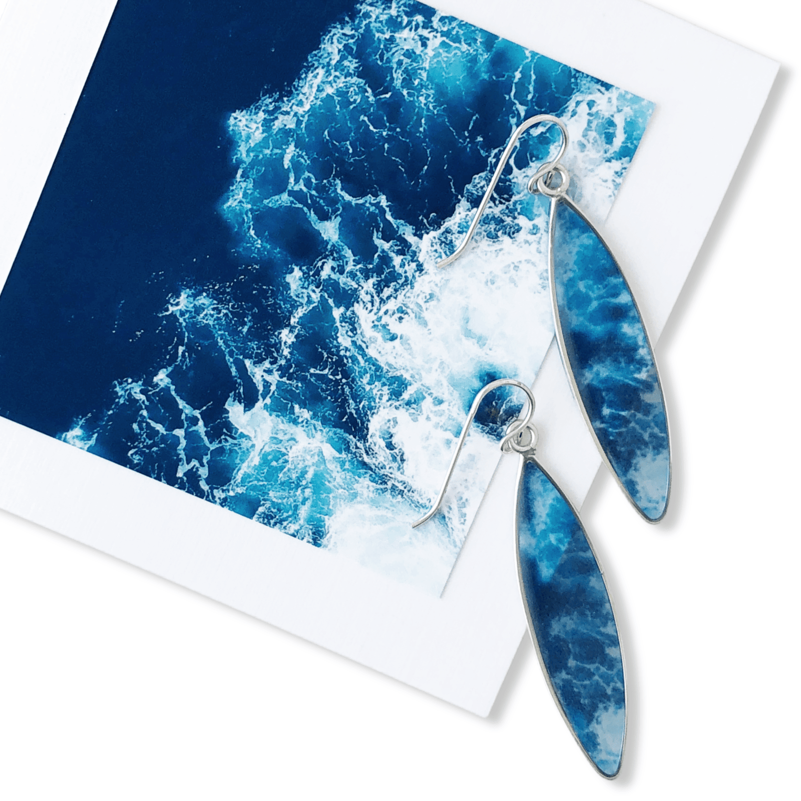 Azores Waves Surf Earrings by Allie Richards