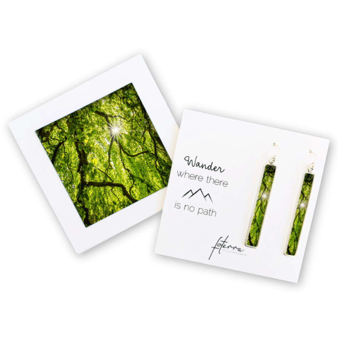 New England Woodland Forest Earrings by Allie Richards