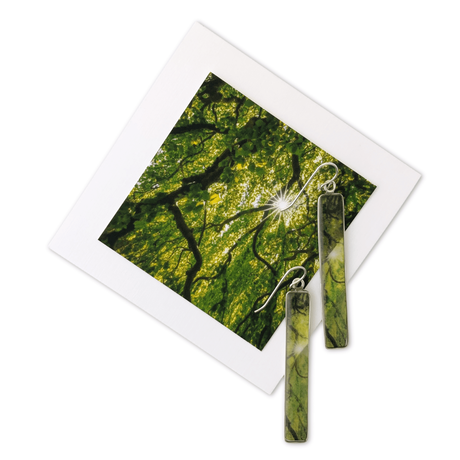 New England Woodland Forest Earrings by Allie Richards